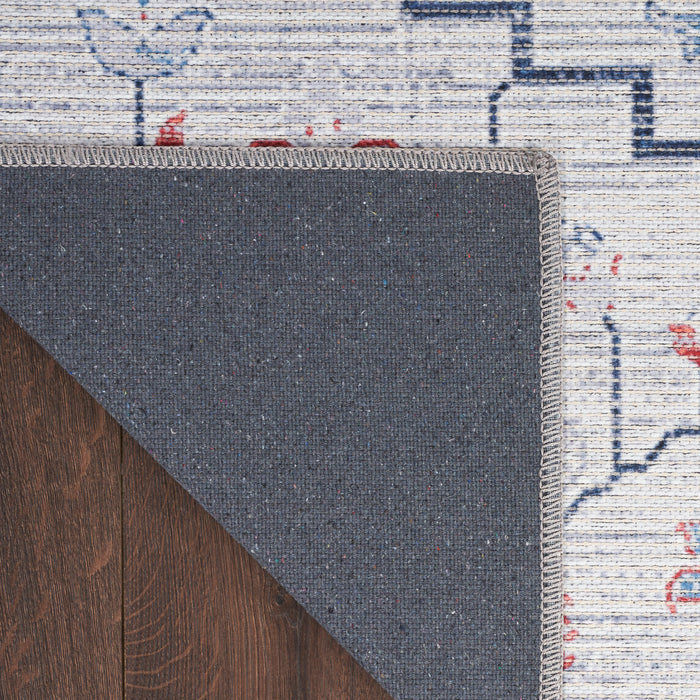The Rug Corner Nourison Home New Concept Washables SR110 IVBLU Area Rugs