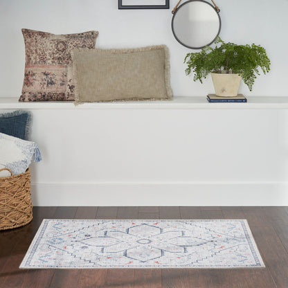 The Rug Corner Nourison Home New Concept Washables SR110 IVBLU Area Rugs