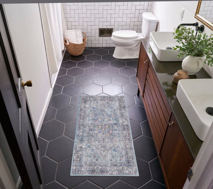The Rug Corner Nourison Home Nourison Home - New Concept Washables Light Green/Blue Area Rug SR104