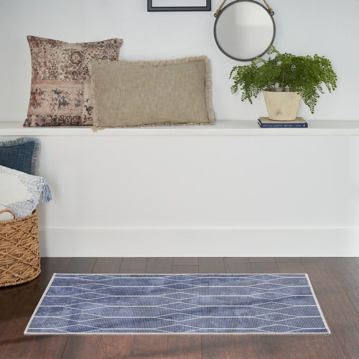The Rug Corner Nourison Home New Concept Washables SR107 NAVY Area Rugs