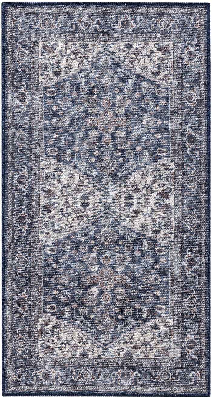 The Rug Corner Nourison Home Nourison Home - New Concept Washables Navy/Ivory Area Rug SR104