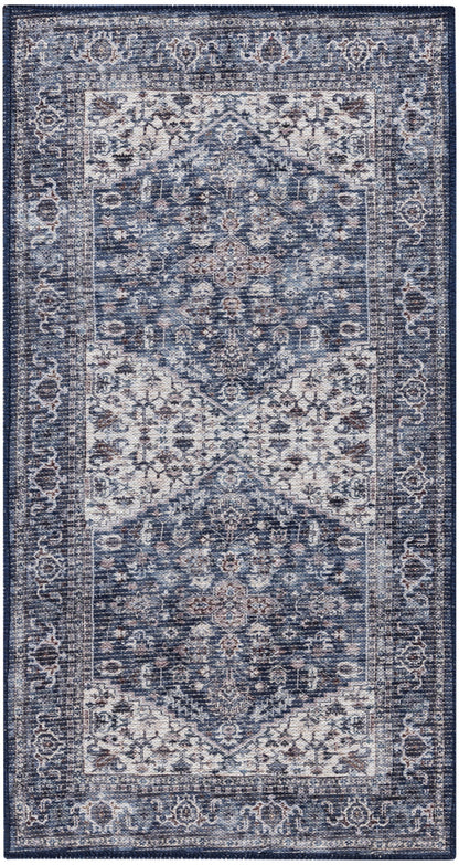 The Rug Corner Nourison Home Nourison Home - New Concept Washables Navy/Ivory Area Rug SR104