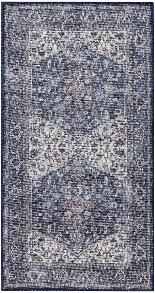 The Rug Corner Nourison Home Nourison Home - New Concept Washables Navy/Ivory Area Rug SR104