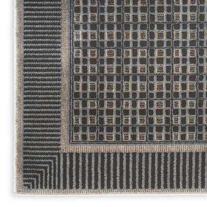 The Rug Corner Nourison Home Nourison Home - Nordic Black/Taupe Area Rug NRC03