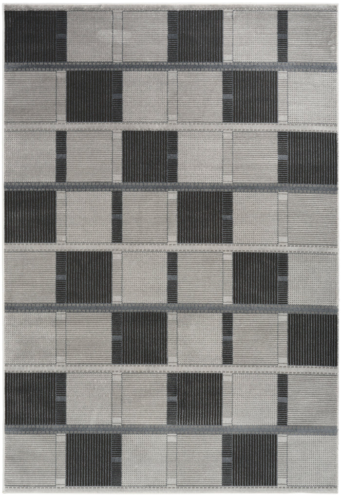 The Rug Corner Nourison Home Nordic NRC09 GRYBK Area Rugs