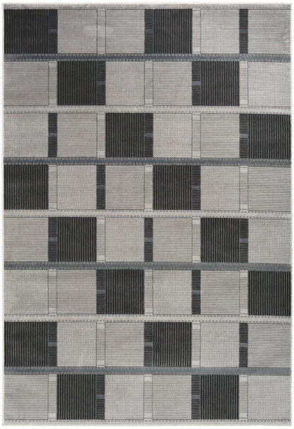 The Rug Corner Nourison Home Nordic NRC09 GRYBK Area Rugs