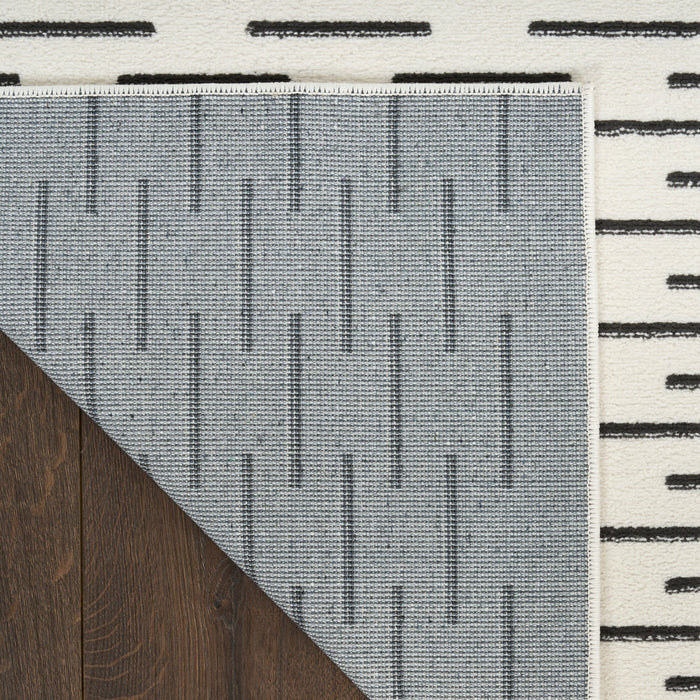 The Rug Corner Nourison Home Nordic NRC12 IVBLK Area Rugs