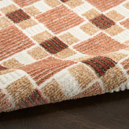 The Rug Corner Nourison Home Nordic NRC14 RUST Area Rugs