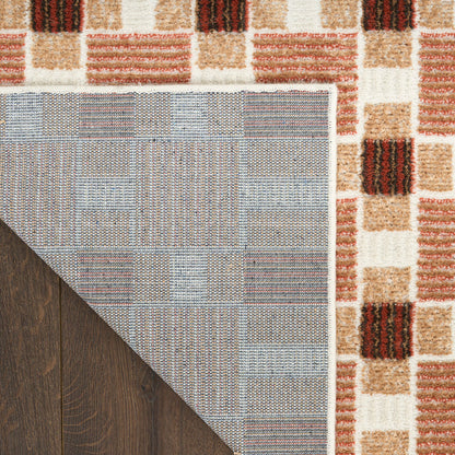 The Rug Corner Nourison Home Nordic NRC14 RUST Area Rugs
