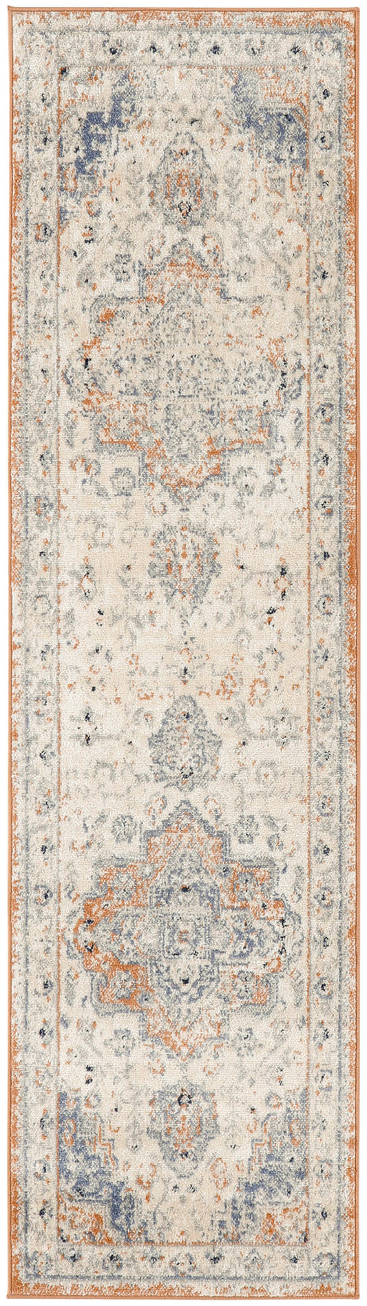 Nourison Home - Nourison Essentials  Beige/Blue Area Rug NRE07