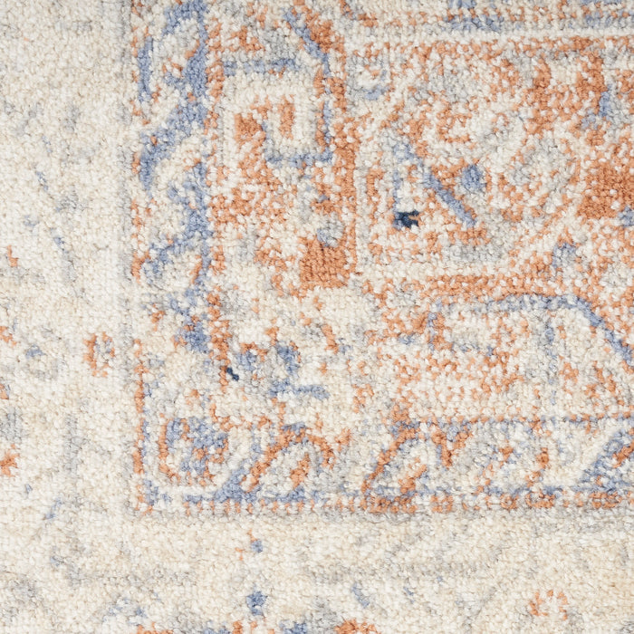 Nourison Home - Nourison Essentials  Beige/Blue Area Rug NRE07