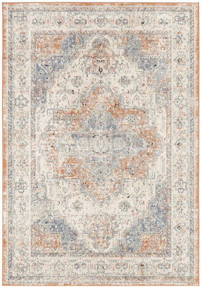 Nourison Home - Nourison Essentials  Beige/Blue Area Rug NRE07