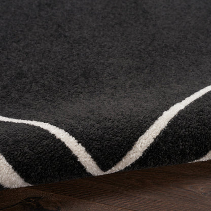 The Rug Corner Nourison Home Nourison Home - Nourison Essentials Black/Ivory Area Rug NRE02