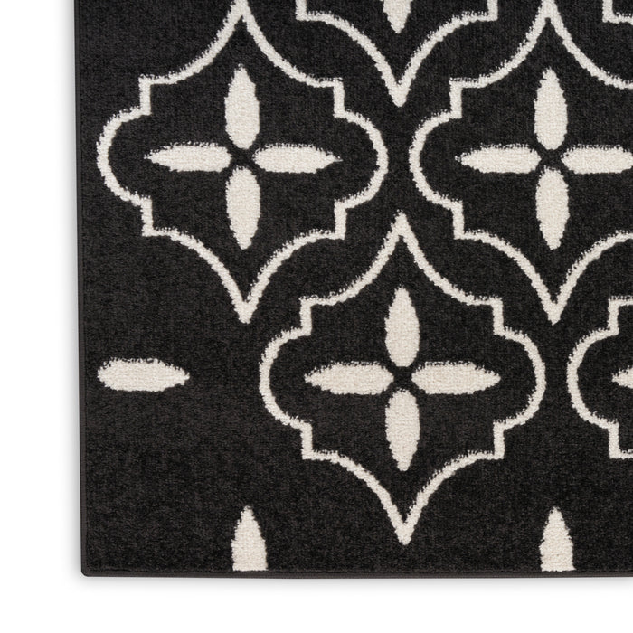 Nourison Home - Nourison Essentials Black/Ivory Area Rug NRE04