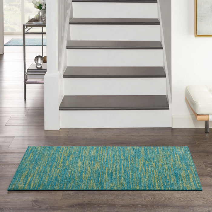 The Rug Corner Nourison Home Nourison Home - Nourison Essentials Blue/Green Area Rug NRE01