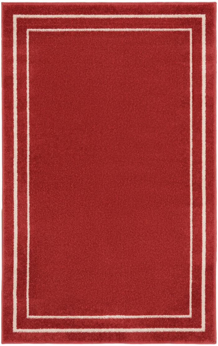 The Rug Corner Nourison Home Nourison Home - Nourison Essentials Brick/Ivory Area Rug NRE02