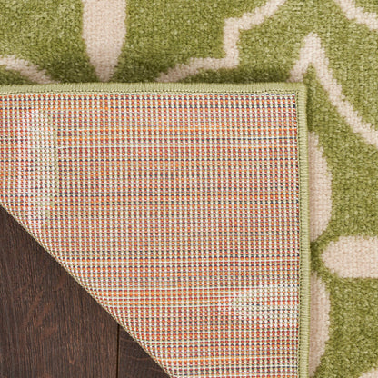 The Rug Corner Nourison Home Nourison Home - Nourison Essentials Green/Ivory Area Rug NRE04