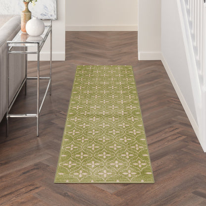 The Rug Corner Nourison Home Nourison Home - Nourison Essentials Green/Ivory Area Rug NRE04