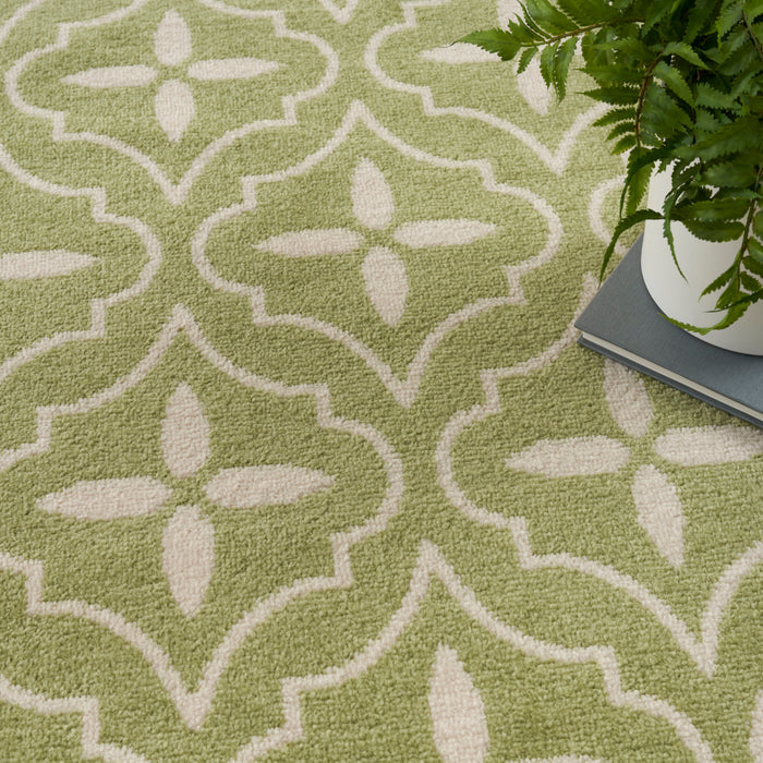 The Rug Corner Nourison Home Nourison Home - Nourison Essentials Green/Ivory Area Rug NRE04
