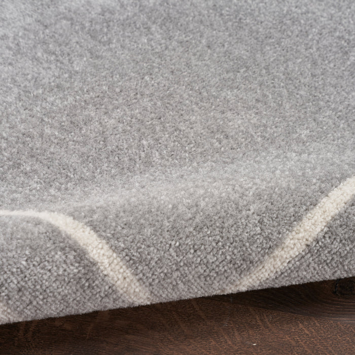 The Rug Corner Nourison Home Nourison Home - Nourison Essentials Grey/Ivory Area Rug NRE02