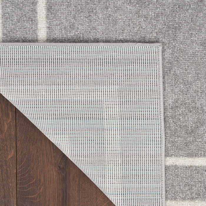 The Rug Corner Nourison Home Nourison Home - Nourison Essentials Grey/Ivory Area Rug NRE02