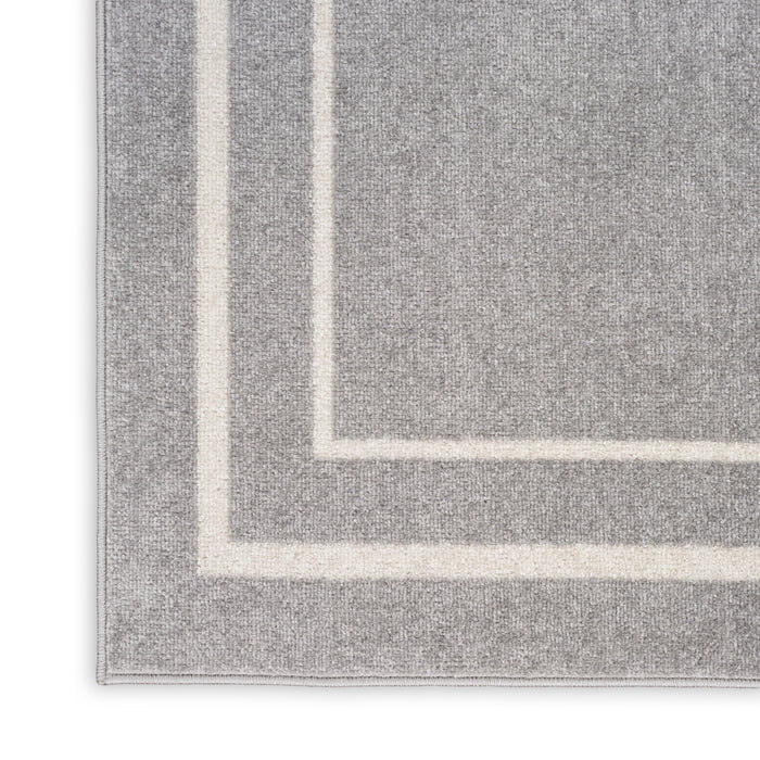 The Rug Corner Nourison Home Nourison Home - Nourison Essentials Grey/Ivory Area Rug NRE02