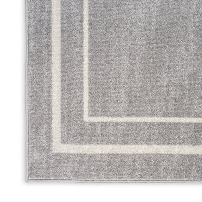 The Rug Corner Nourison Home Nourison Home - Nourison Essentials Grey/Ivory Area Rug NRE02