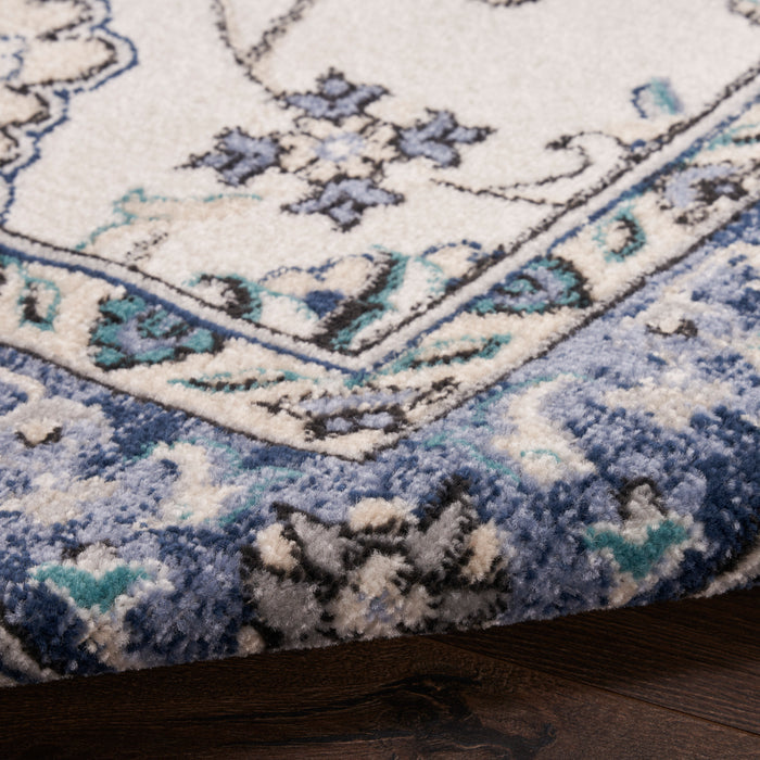 The Rug Corner Nourison Home Nourison Essentials NRE05 IVBLU Area Rugs