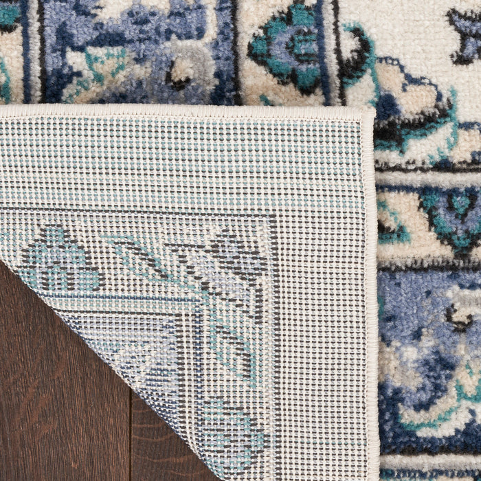 The Rug Corner Nourison Home Nourison Essentials NRE05 IVBLU Area Rugs