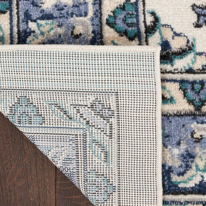 The Rug Corner Nourison Home Nourison Essentials NRE05 IVBLU Area Rugs