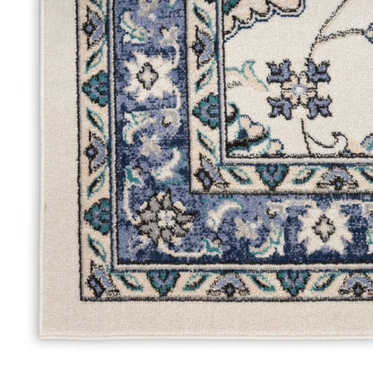 The Rug Corner Nourison Home Nourison Essentials NRE05 IVBLU Area Rugs