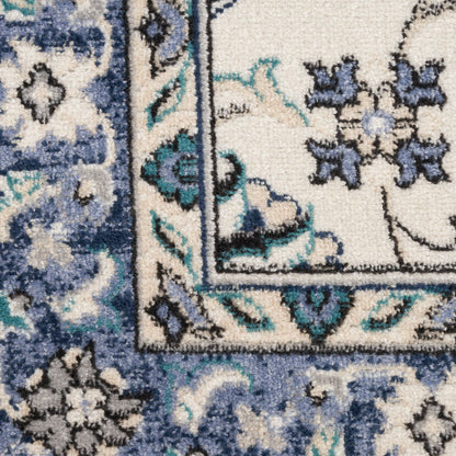 The Rug Corner Nourison Home Nourison Essentials NRE05 IVBLU Area Rugs