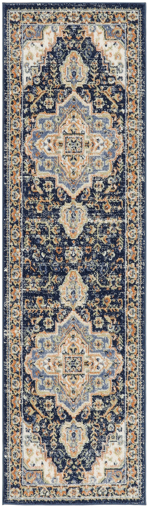 The Rug Corner Nourison Home Nourison Essentials Persian NRE07 NAVY Area Rugs