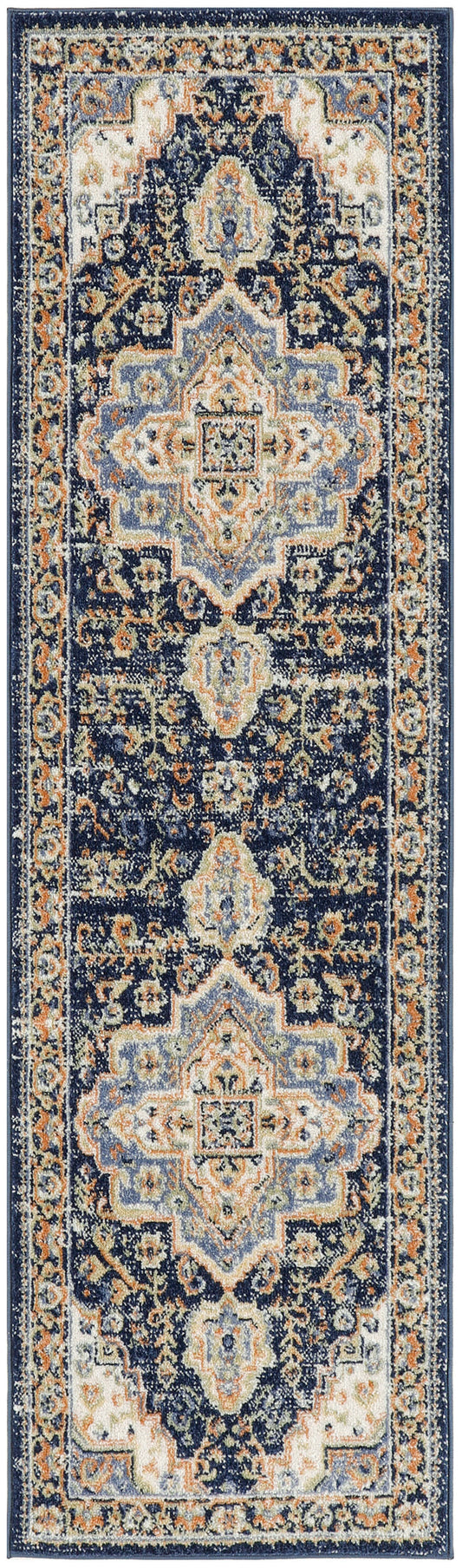The Rug Corner Nourison Home Nourison Essentials Persian NRE07 NAVY Area Rugs