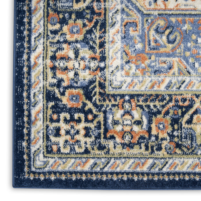 The Rug Corner Nourison Home Nourison Essentials Persian NRE07 NAVY Area Rugs