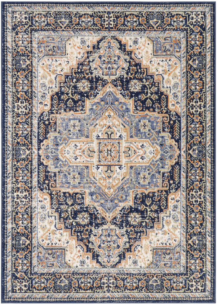 The Rug Corner Nourison Home Nourison Essentials Persian NRE07 NAVY Area Rugs