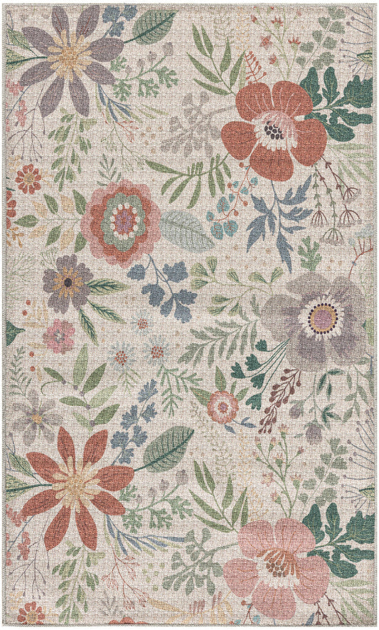 The Rug Corner Nourison Home Nourison Home - Nourison Washables Cream/Multi Area Rug NWB06