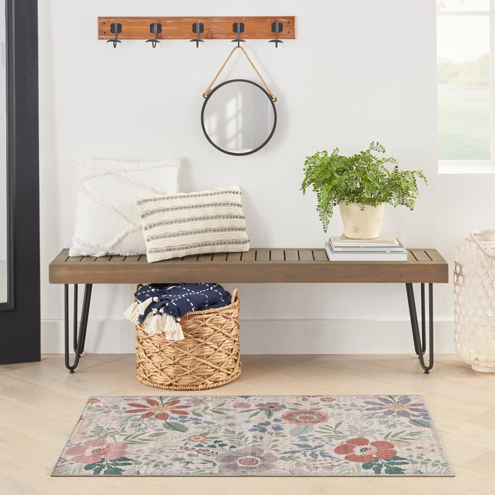 The Rug Corner Nourison Home Nourison Home - Nourison Washables Cream/Multi Area Rug NWB06
