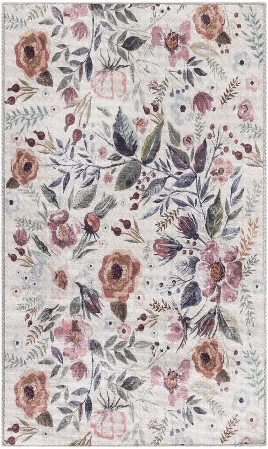 The Rug Corner Nourison Home Nourison Home - Nourison Washables Ivory/Pink Area Rug NWB01