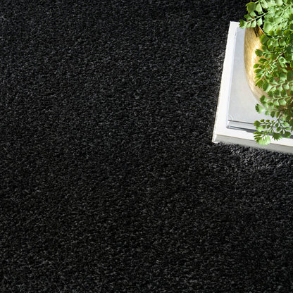 The Rug Corner Nourison Home Pacific Shag PCS01 BLACK Area Rugs