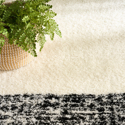 Nourison Home - Pacific Shag Ivory/Black Area Rug PCS02
