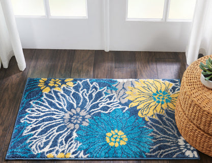 The Rug Corner Nourison Home Nourison Home - Passion Blue Area Rug PSN17