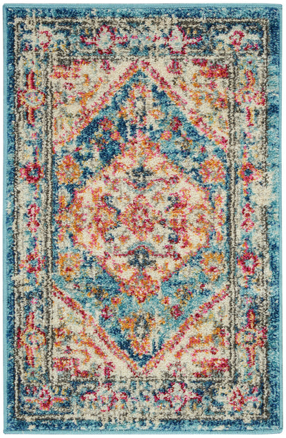 The Rug Corner Nourison Home Nourison Home - Passion Ivory/Light Blue Area Rug PSN23