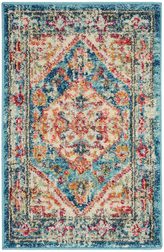 The Rug Corner Nourison Home Nourison Home - Passion Ivory/Light Blue Area Rug PSN23