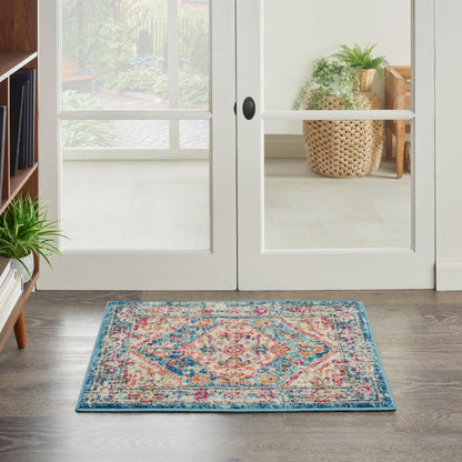 The Rug Corner Nourison Home Nourison Home - Passion Ivory/Light Blue Area Rug PSN23