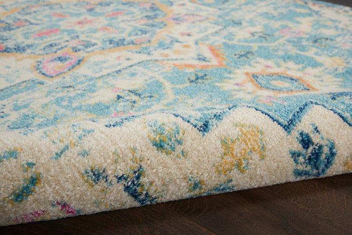 The Rug Corner Nourison Home Nourison Home - Passion Ivory/Light Blue Area Rug PSN25