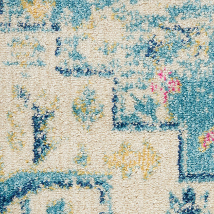 The Rug Corner Nourison Home Nourison Home - Passion Ivory/Light Blue Area Rug PSN25