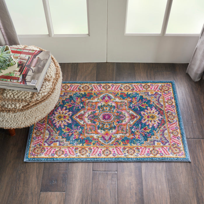 The Rug Corner Nourison Home Nourison Home - Passion Teal/Multi Area Rug PSN20