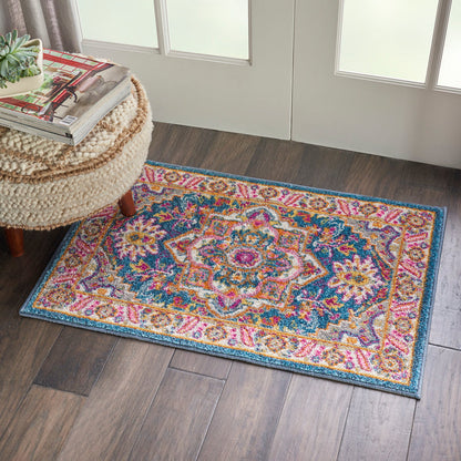 The Rug Corner Nourison Home Nourison Home - Passion Teal/Multi Area Rug PSN20