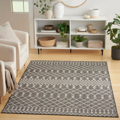 The Rug Corner Nourison Home Nourison Home - Positano Charcoal Area Rug POS02